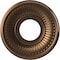 Ekena Millwork Berkshire PVC Medallion (Canopies up to 4 1/2"), 10"OD x 3 1/2"ID x 3/4"P, Metallic Antique Brass CMP10BECAB - alternate 1